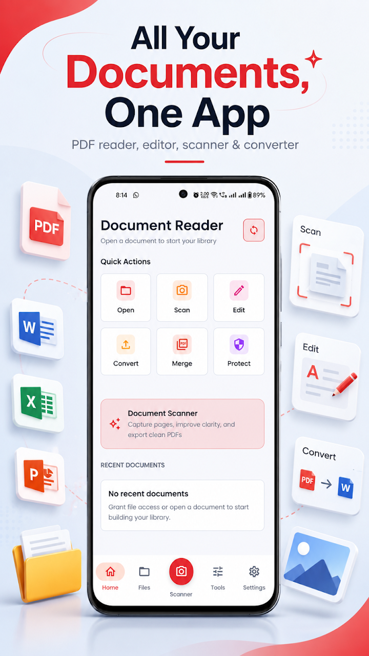 PDF Reader: Editor & Scanner screenshot 1